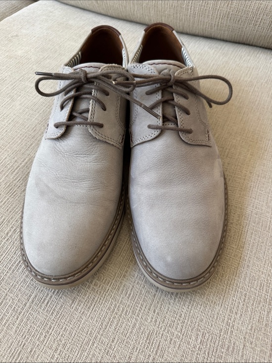 Clarks Other - Clarks Men's Light Taupe Suede Derby Shoes
